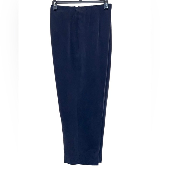 NWT Jones New York Navy Blue  Silk pants. Size 18 W New - old stock - Picture 1 of 8